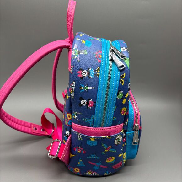Loungefly Disney Parks Mini Backpack Disneyland 2024 Mickey Minnie Icons NWOT main image 10